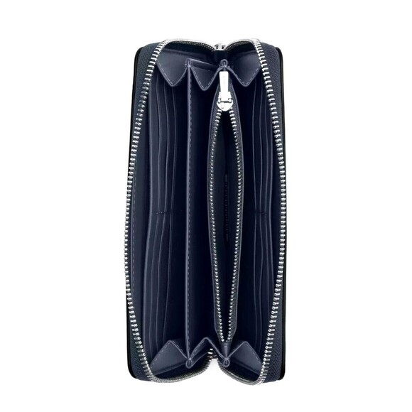 New Coach CU381 Long Zip Around Wallet with Coach Graphic Denim Multi - Picture 4 of 5